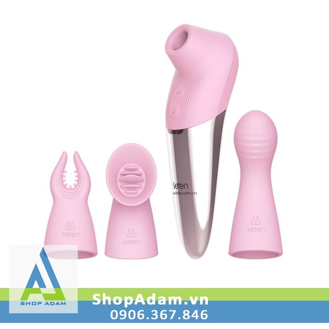 Máy rung hút điểm G sưởi ấm Leten Super Strong đa chế độ
