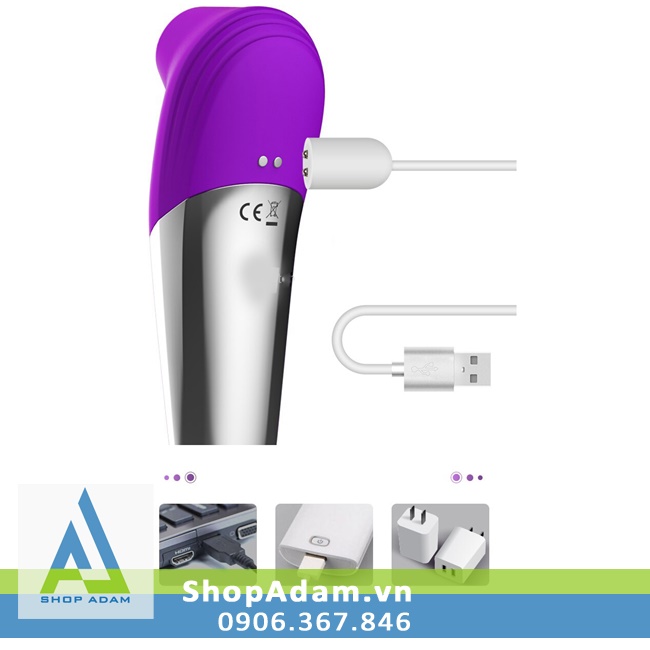 Máy rung hút điểm G sưởi ấm Leten Super Strong đa chế độ