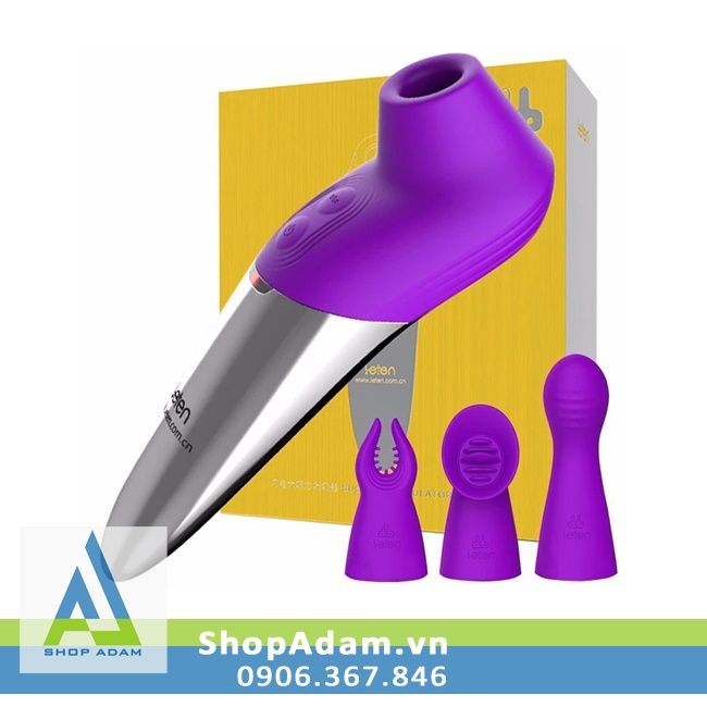 Máy rung hút điểm G sưởi ấm Leten Super Strong đa chế độ