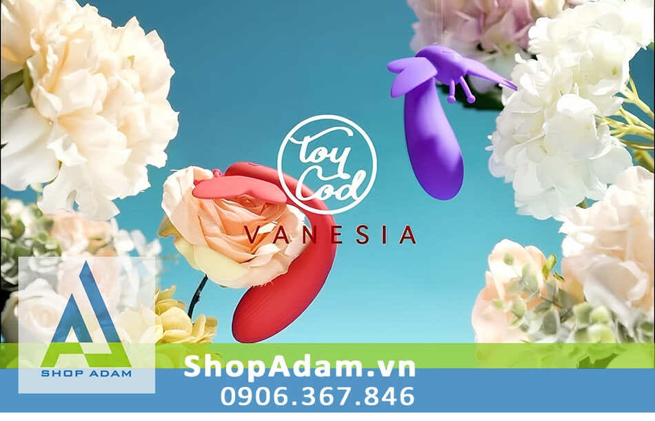 Máy rung 2 đầu ToyCod Vanesia app điều khiển xa nhiều chế độ Máy rung 2 đầu ToyCod Vanesia app điều khiển xa nhiều chế độ