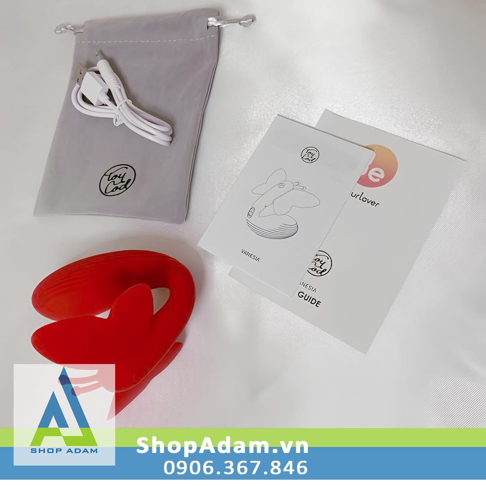 Máy rung 2 đầu ToyCod Vanesia app điều khiển xa nhiều chế độ Máy rung 2 đầu ToyCod Vanesia app điều khiển xa nhiều chế độ