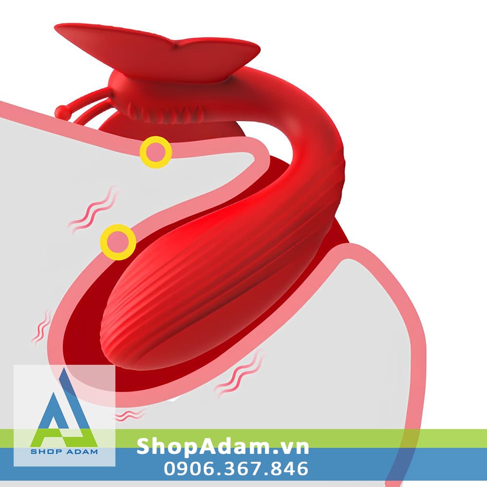 Máy rung 2 đầu ToyCod Vanesia app điều khiển xa nhiều chế độ Máy rung 2 đầu ToyCod Vanesia app điều khiển xa nhiều chế độ