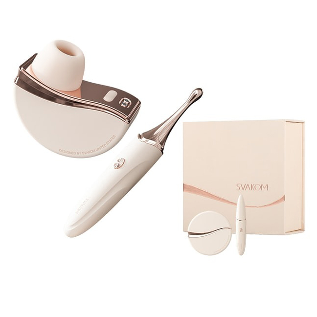 Svakom Meet Fleur bộ đồ chơi rung hút kết nối app silicon y tế Svakom Meet Fleur bộ đồ chơi rung hút kết nối app silicon y tế