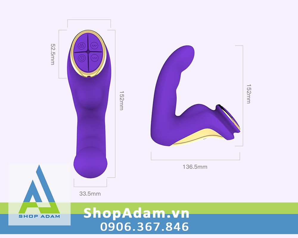 Máy massage điểm G hậu môn sưởi ấm Leten Finger Vibrator