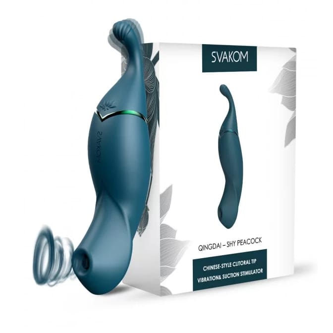 Svakom Qingdai Shy Peacock máy rung hút cao cấp cho nữ cực phê