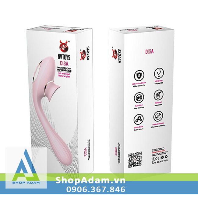 Máy thủ dâm nữ siêu rung liếm vùng kín Nvtoys Disa phê