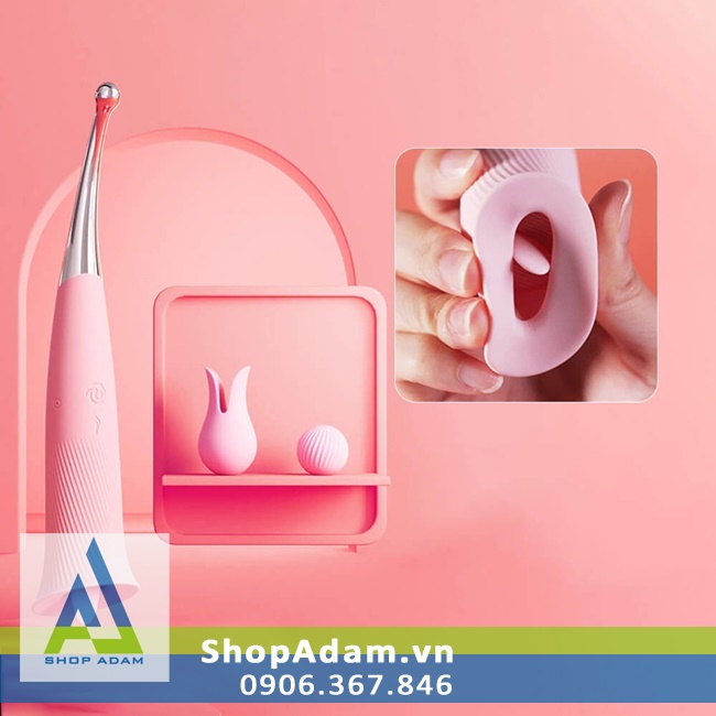 Máy mát xa điểm G Svakom Beverly hai đầu rung liếm kích thích