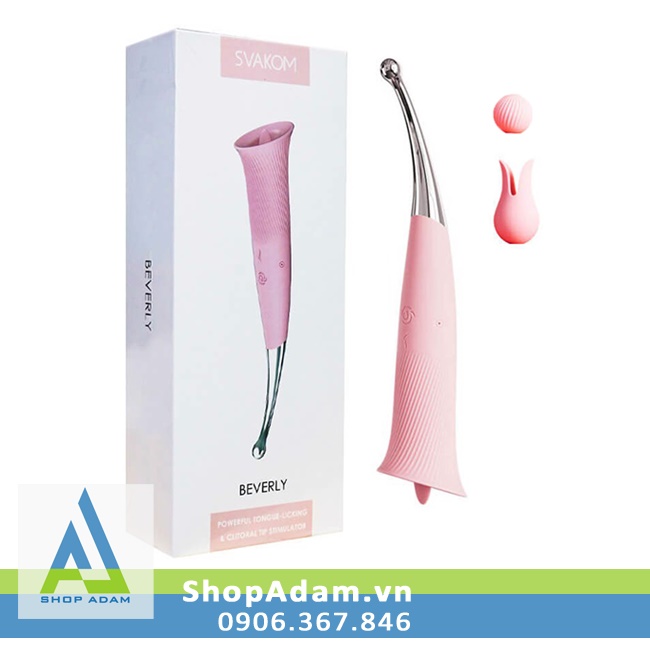 Máy mát xa điểm G Svakom Beverly hai đầu rung liếm kích thích