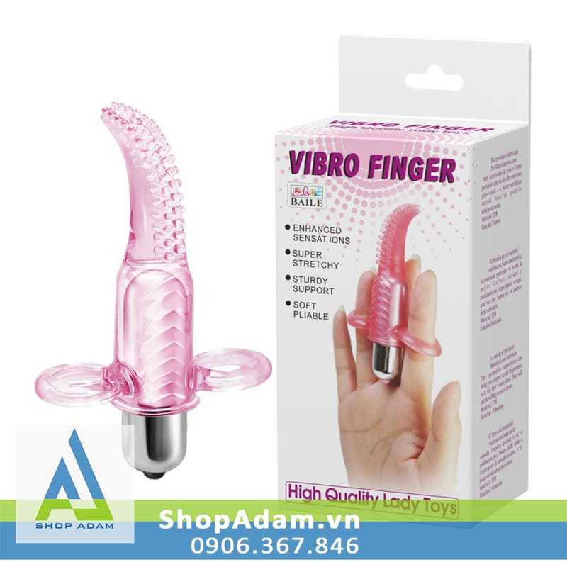 Nhẫn rung massage âm vật Baile Vibro Finger kích thích tình yêu