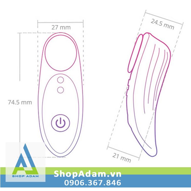 Lovense Ferri máy rung quần lót mini điều khiển từ xa mạnh mẽ