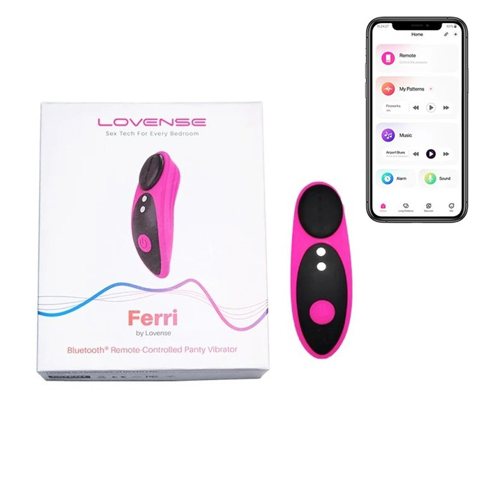 Lovense Ferri máy rung mini gắn quần lót điều khiển app