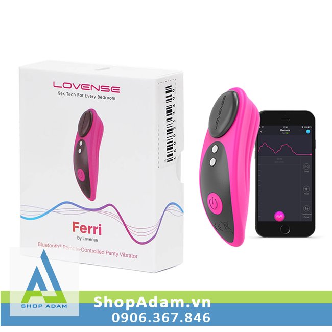 Lovense Ferri máy rung mini gắn quần lót điều khiển app