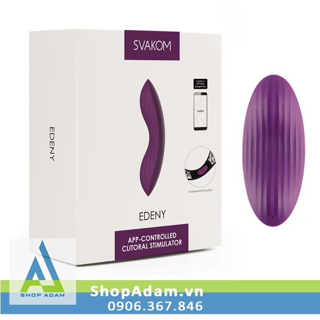 Máy trứng rung mini gắn quần lót điều khiển app Svakom Edeny