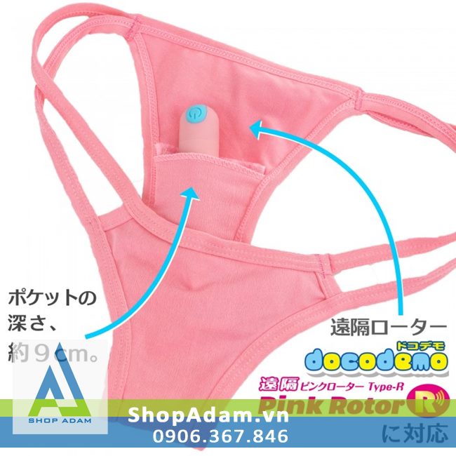 Chip rung điều khiển từ xa siêu mạnh Docodemo gắn quần lót, kích thích mạnh mẽ