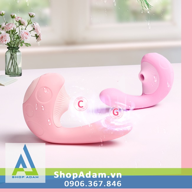 Máy rung 2 đầu Leten Pick Fun sưởi ấm hút mạnh mẽ kích thích