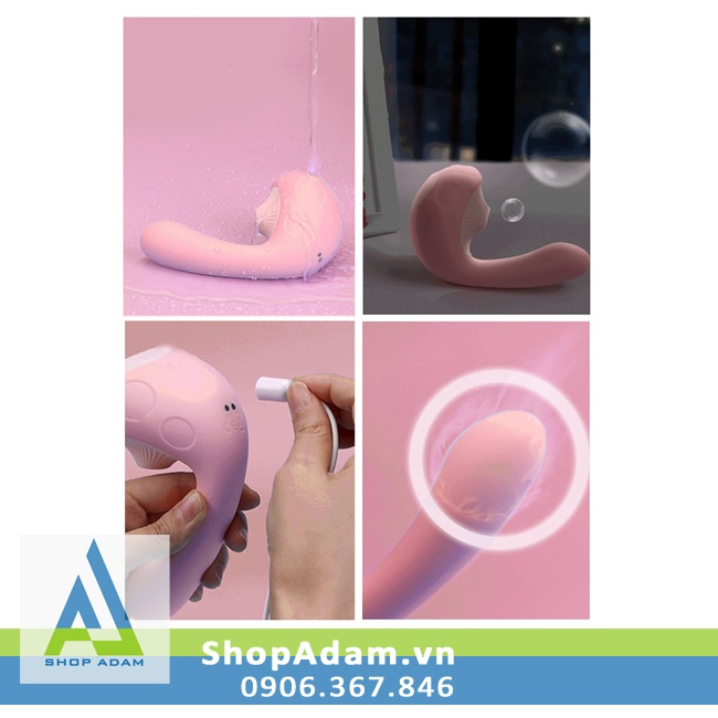 Máy rung 2 đầu Leten Pick Fun sưởi ấm hút mạnh mẽ kích thích