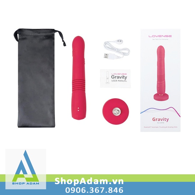 Dương vật giả gắn tường Lovense Gravity điều khiển app