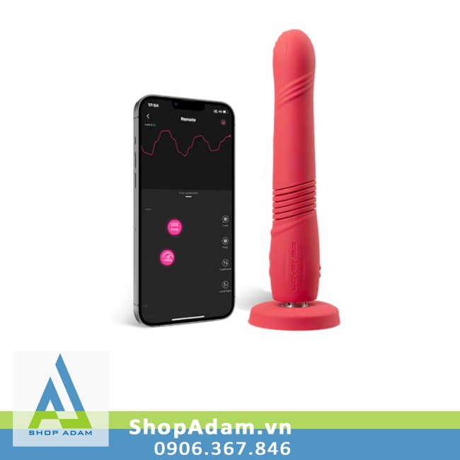 Dương vật giả gắn tường Lovense Gravity điều khiển app
