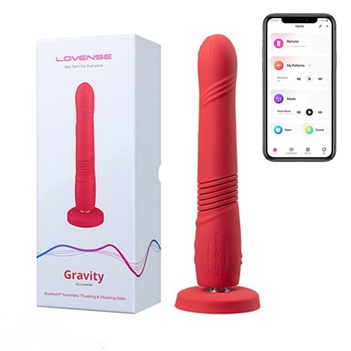 Dương vật giả gắn tường Lovense Gravity điều khiển app