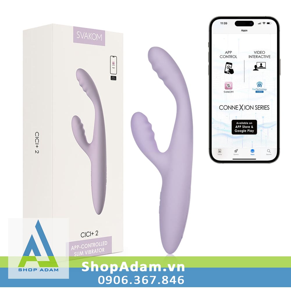 Chày rung Svakom Cici+ 2 sưởi ấm app điều khiển đỉnh cao Chày rung Svakom Cici+ 2 sưởi ấm app điều khiển đỉnh cao