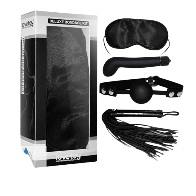 Bộ đồ chơi bạo dâm cao cấp 4 món Lovetoy Deluxe Bondage Kit