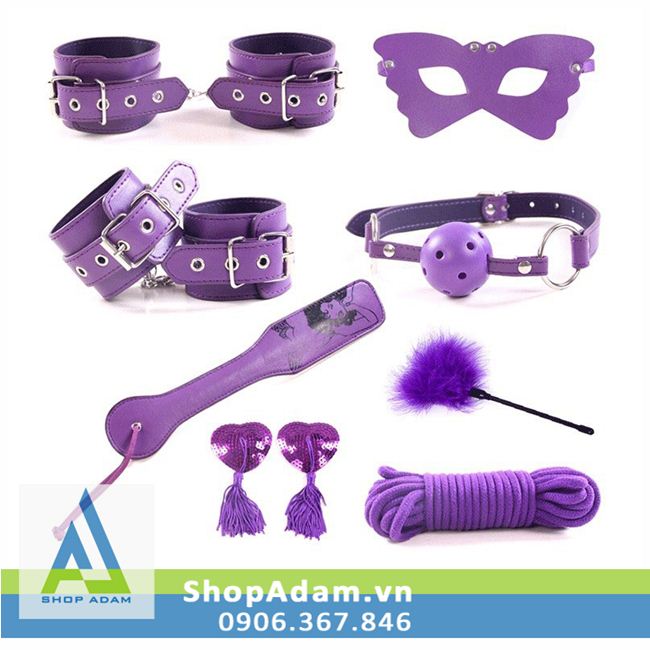 Bộ Đồ Chơi Tình Dục 8 Món Màu Tím Cao Cấp, Kích Thích Mạnh