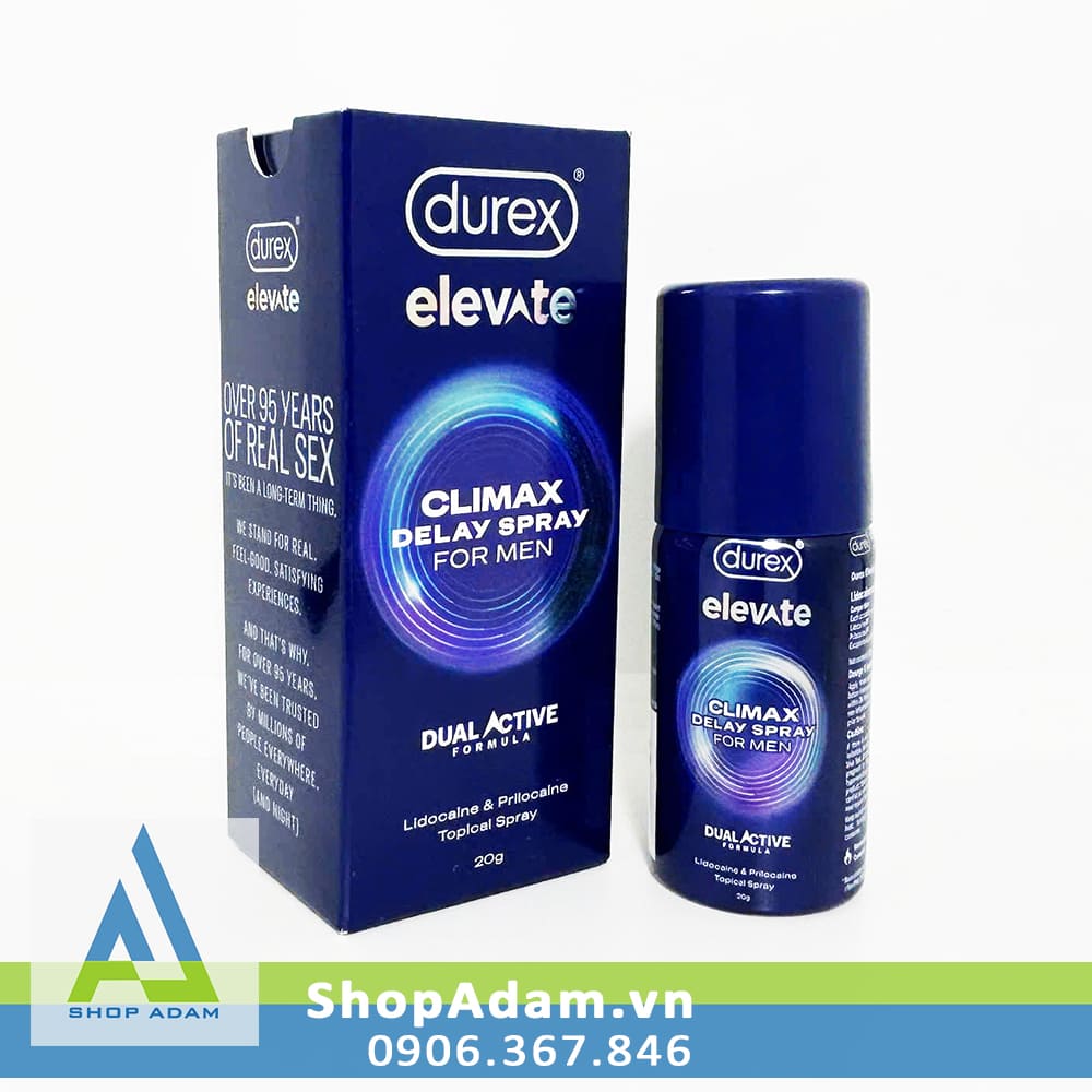 Chai xịt chống xuất tinh sớm Durex Elevate Climax Delay Spray