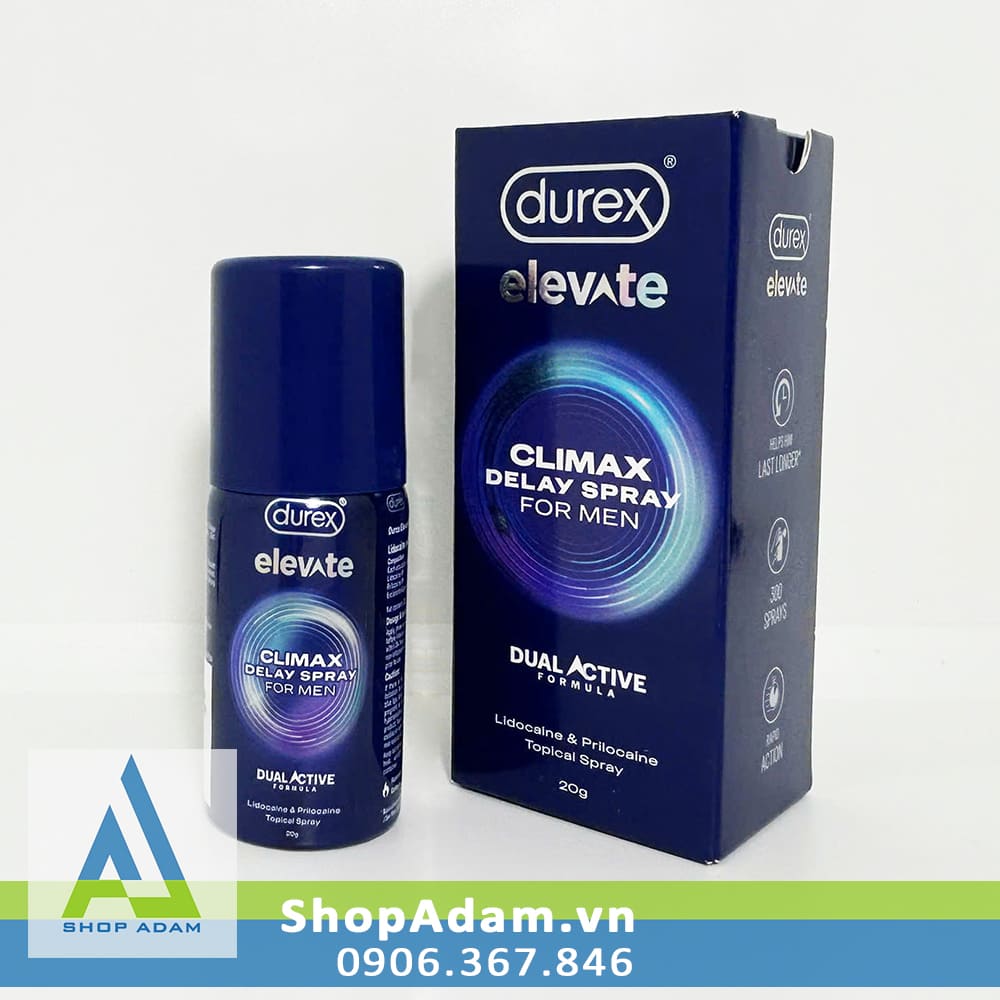 Durex Elevate Climax Delay Spray chai xịt kéo dài thời gian