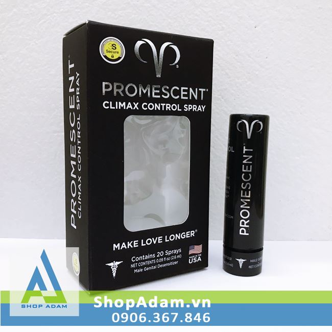Chai xịt Promescent Delay Spray 2.6ml chống xuất tinh sớm hiệu quả 