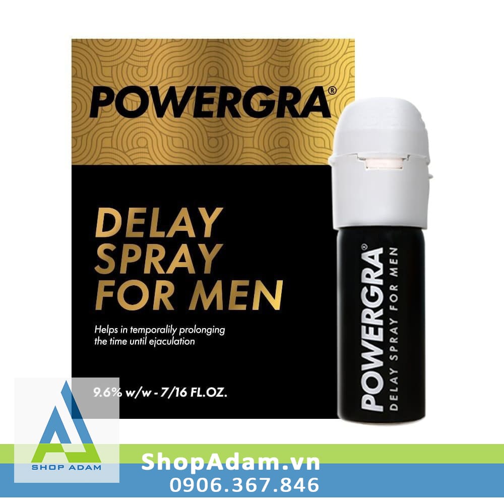 Chai xịt Powergra Delay USA thảo dược kéo dài quan hệ an toàn 