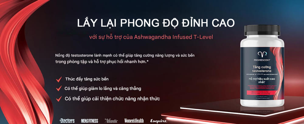Viên uống Testosterone Booster Promescent tăng sinh lý nam hiệu quả