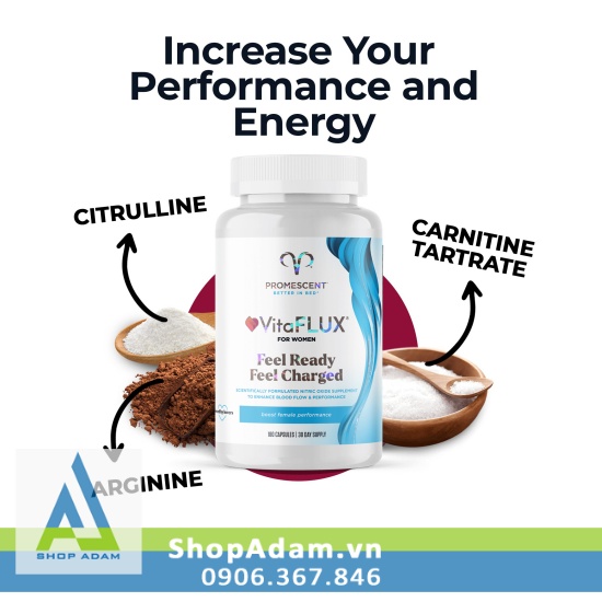 Promescent VitaFLUX For Women 180v tăng sinh lý nữ mạnh mẽ chất lượng Promescent VitaFLUX For Women 180v tăng sinh lý nữ mạnh mẽ chất lượng
