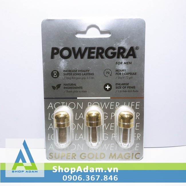  Bảng giá Powergra viên uống tăng cường sinh lý cho nam giới nhập khẩu