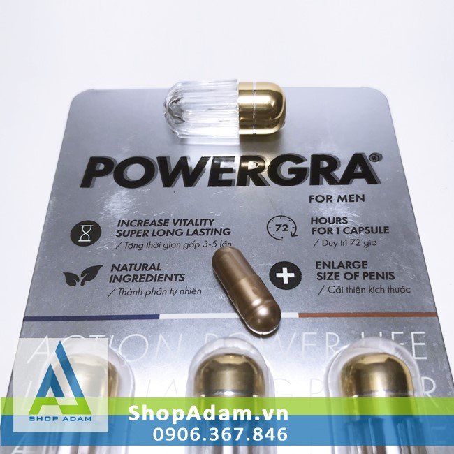  Bảng giá Powergra viên uống tăng cường sinh lý cho nam giới nhập khẩu