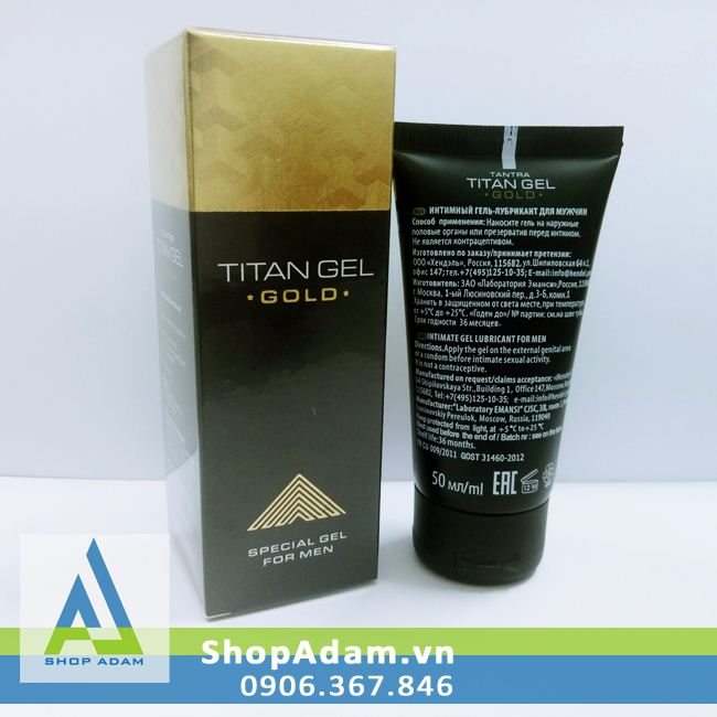 Titan Gold Gel cường dương nam Nga gel tăng kích thước tăng sinh lý hiệu quả