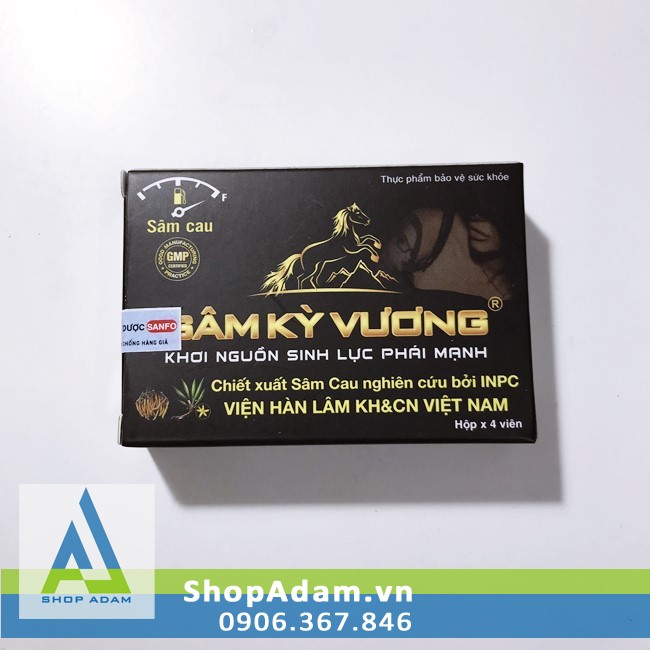 Thảo dược tăng sinh lý nam Sâm Kỳ Vương hộp 4 viên hiệu quả 