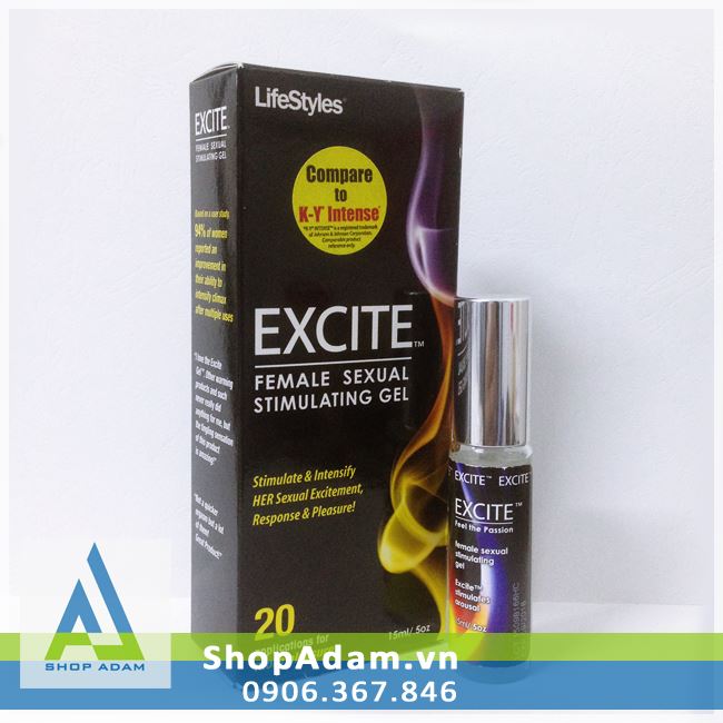 Gel bôi trơn Lifestyles Excite Mỹ tăng khoái cảm mềm mượt dịu nhẹ 
