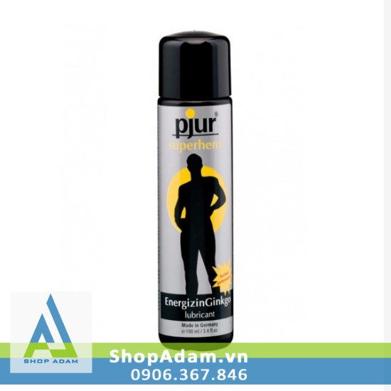 Gel Kéo Dài Thời Gian Đức Pjur Superhero 100ml Chiết Xuất Lá Bạch Quả 