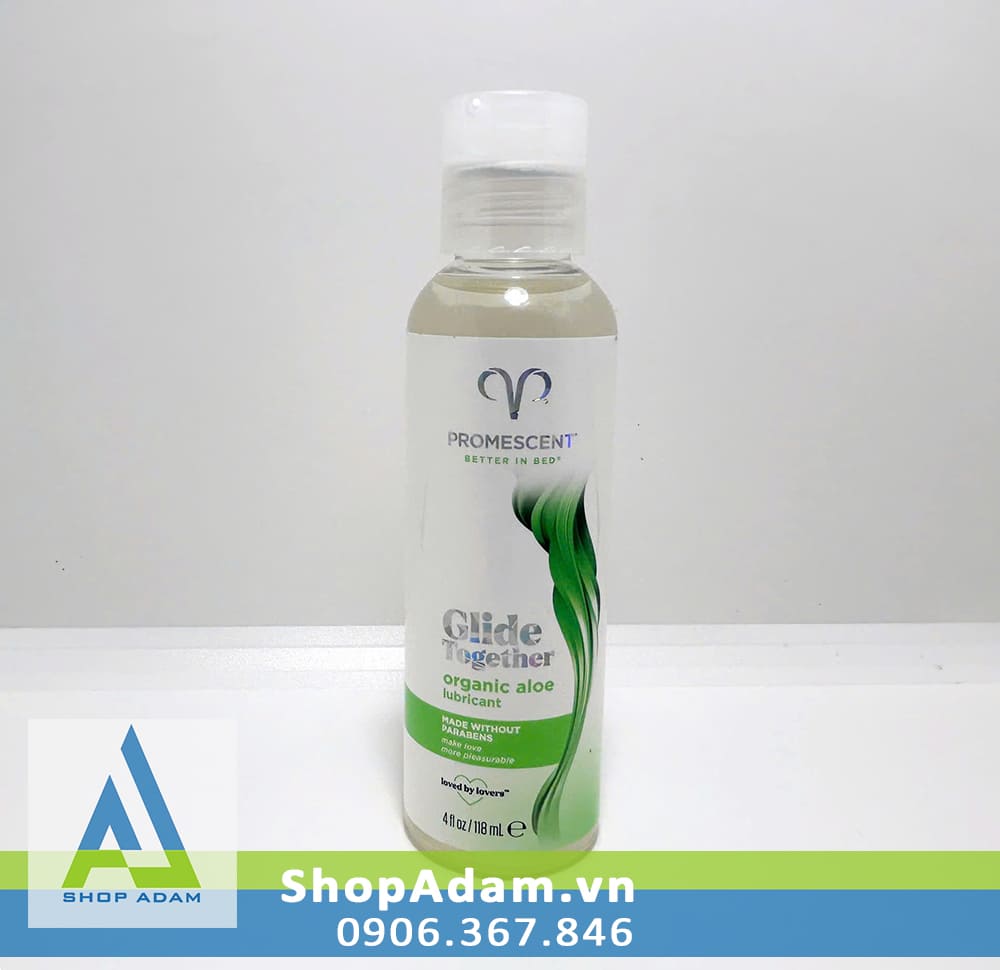 Gel bôi trơn lô hội thảo mộc Promescent Organic 118ml an toàn dịu nhẹ