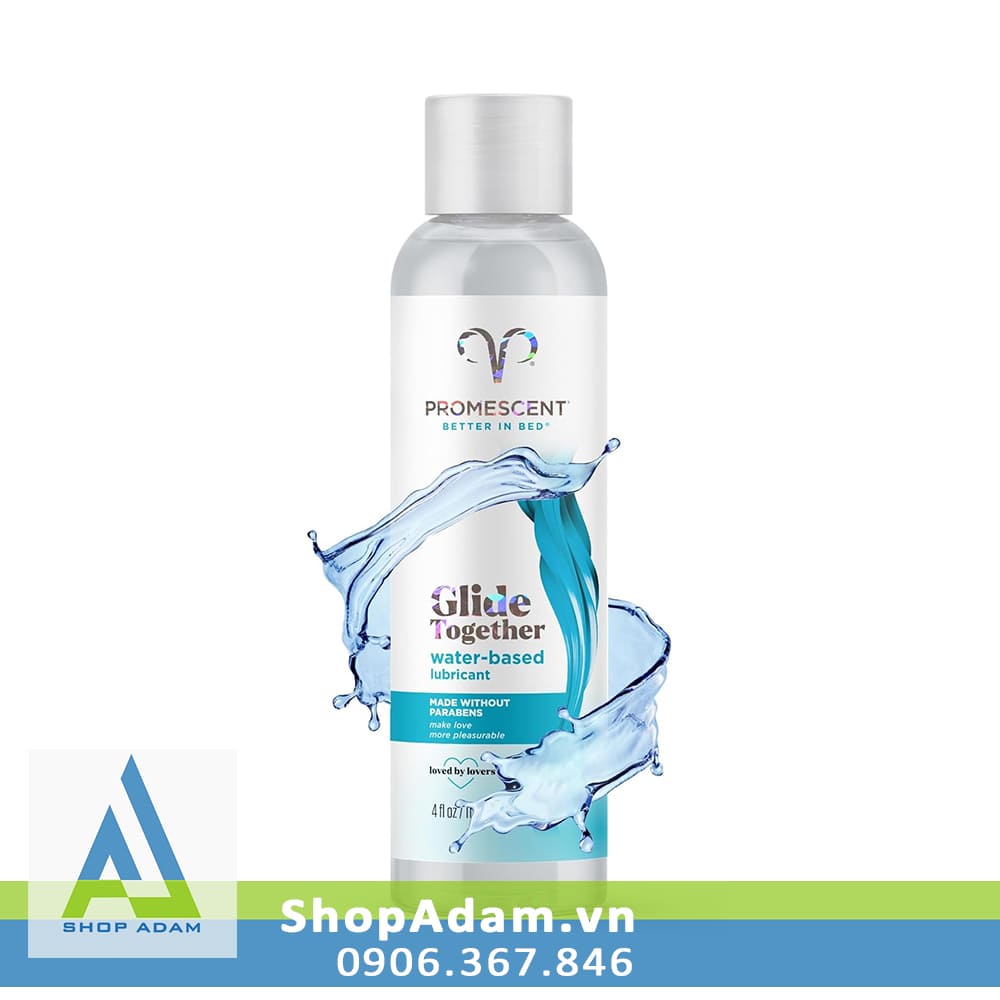 Gel bôi trơn gốc nước Promescent Glide Together an toàn 