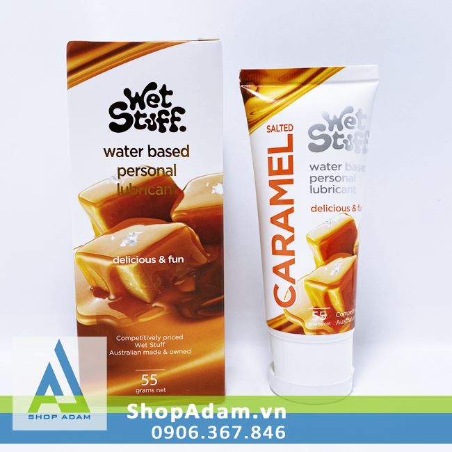 Gel Oral Wet Stuff Caramel vị mặn tăng khoái cảm quan hệ miệng