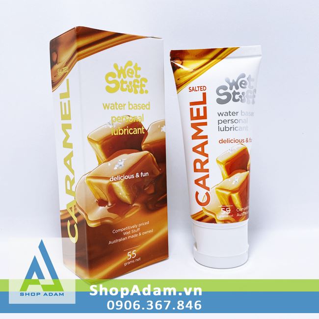Gel Oral Wet Stuff Caramel vị mặn tăng khoái cảm quan hệ miệng