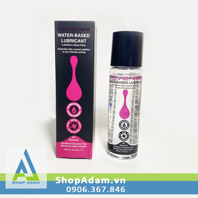 Gel bôi trơn cao cấp Lovense gốc nước dễ làm sạch 100ml 