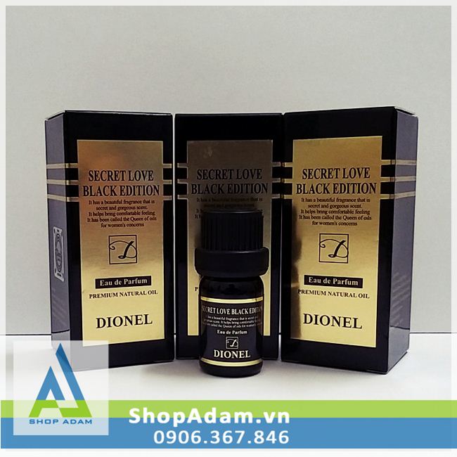 Thông tin Nước hoa vùng kín Dionel Secret Love Black Edition - 5ml nhập khẩu Thông tin Nước hoa vùng kín Dionel Secret Love Black Edition - 5ml nhập khẩu