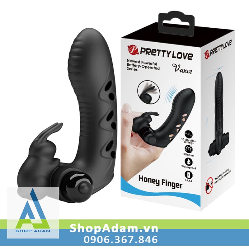 Đôn Ngón Massage Vùng Kín 10 Chế Độ Rung Tình Yêu Mãnh Liệt