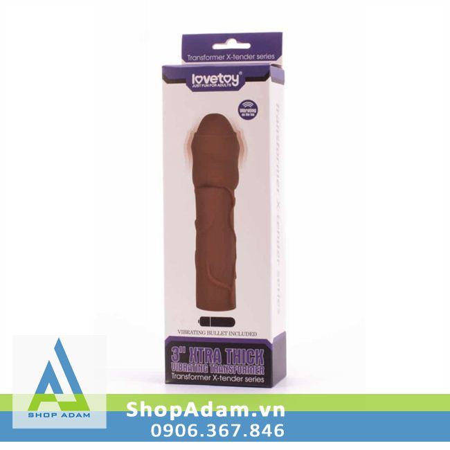 Bao Cao Su Đôn Dên Lovetoy 6cm Có Rung Đầu, Kích Thước Lớn