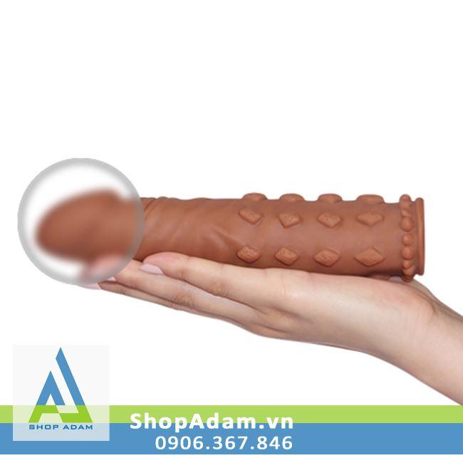 Bao cao su đôn gai to Lovetoy silicon mềm tăng kích thước dễ dùng