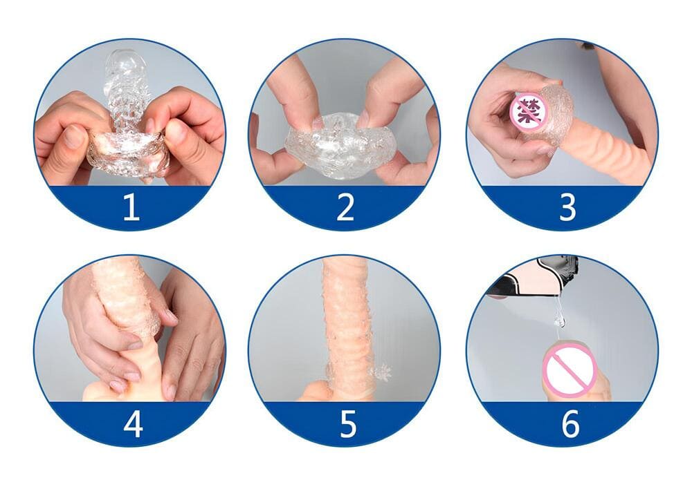 Bcs đôn dên 6cm Baile Big Man silicone cao cấp mềm co giãn an toàn