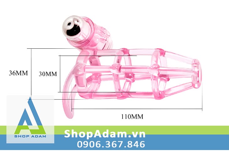 Bao đôn silicon hình rọ siêu rung Sweet Cage mềm co giãn