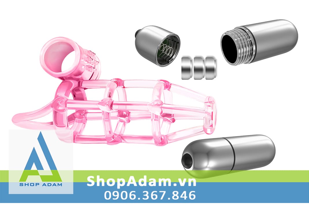 Bao đôn silicon hình rọ siêu rung Sweet Cage mềm co giãn